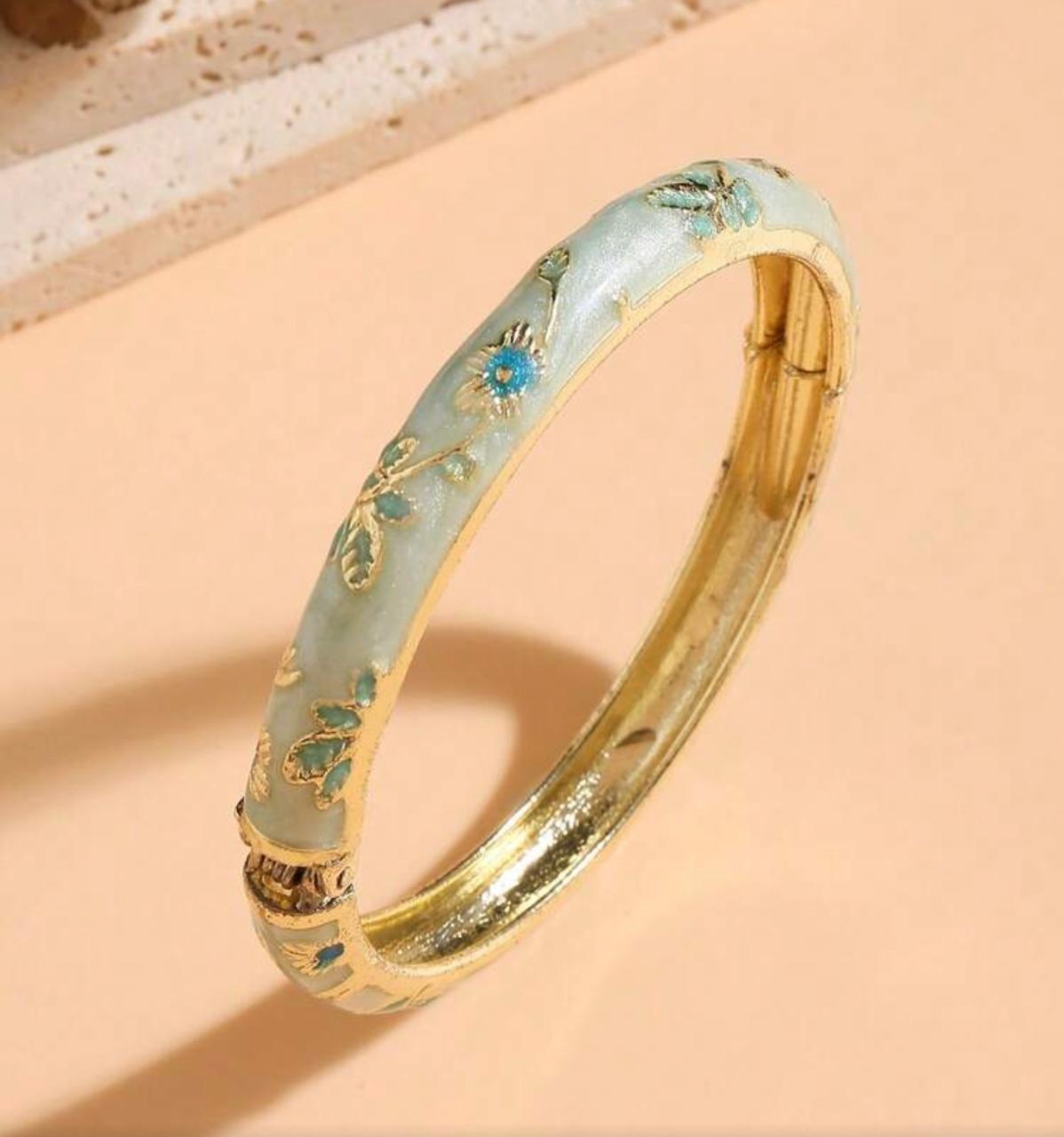 Enchanted Garden Enamel Bangle