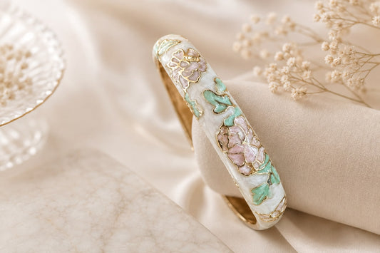 Enamel Bloom Bangle
