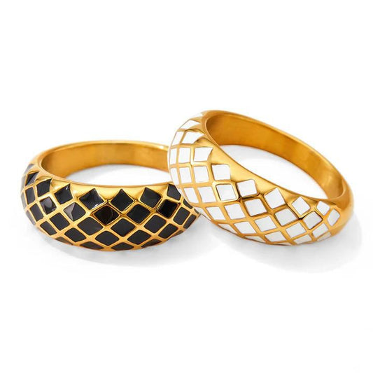 Crisscross Elegance Gold-Plated
