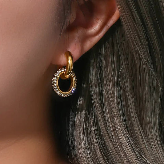 Aurelia Crystal Link Earrings