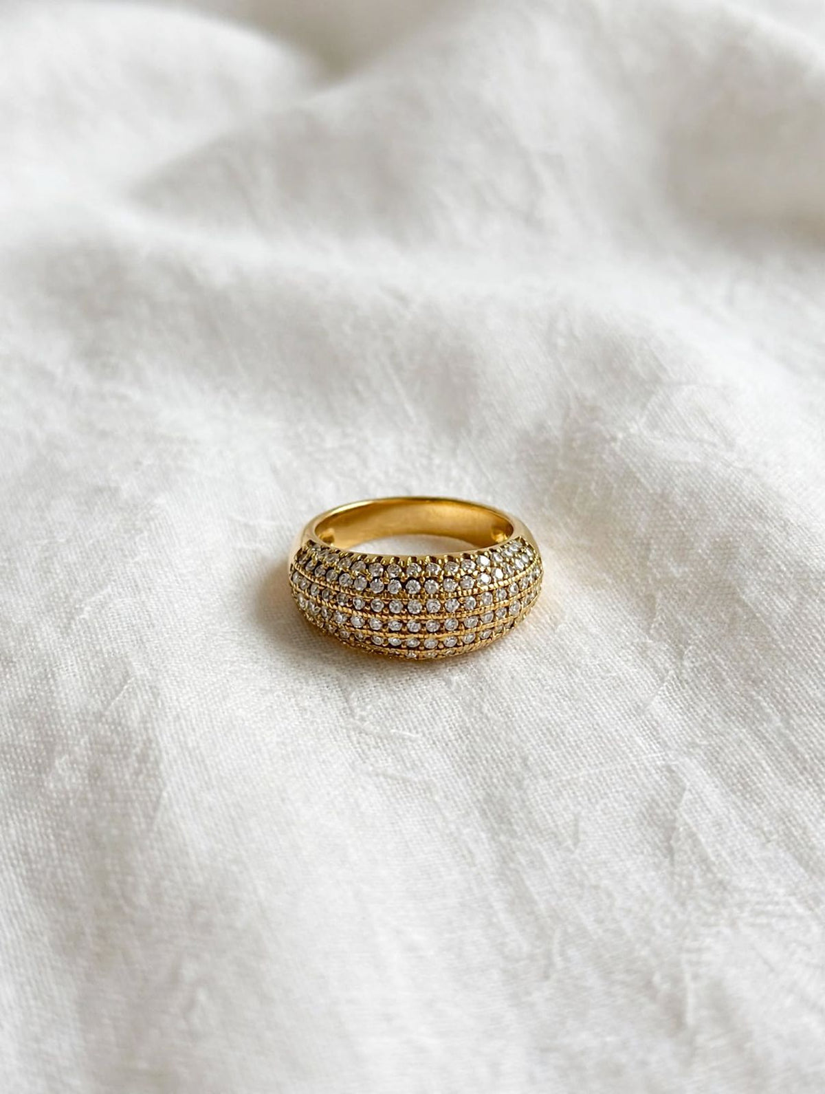 Celeste Pavé Statement Ring