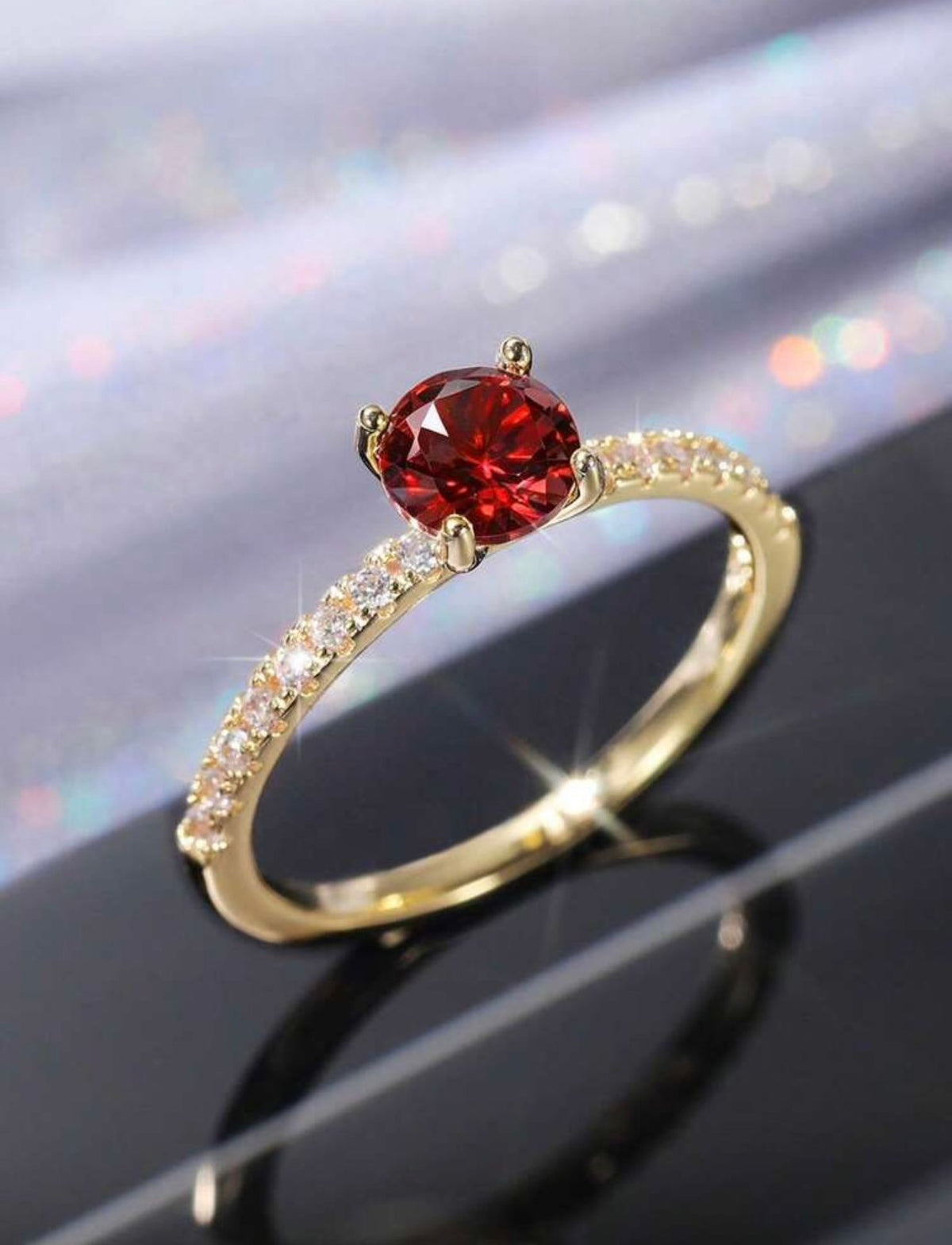 Crimson Celeste Solitaire