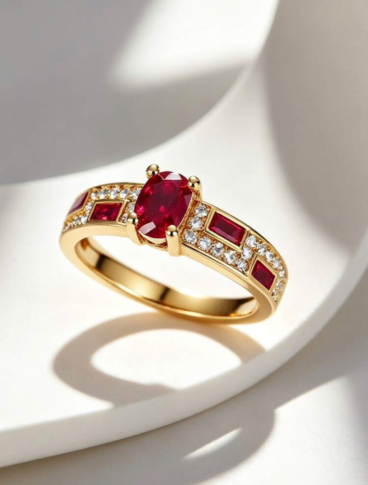 Ruby Éclat Geometric