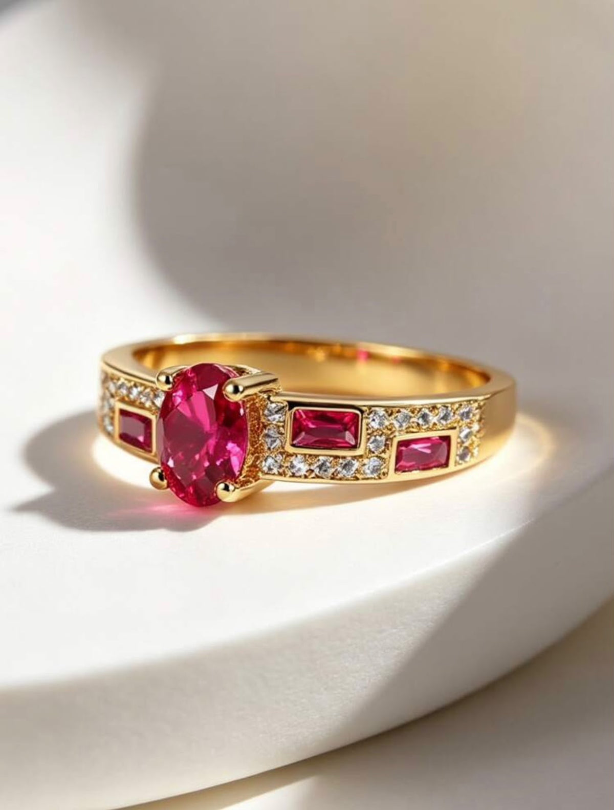Ruby Éclat Geometric