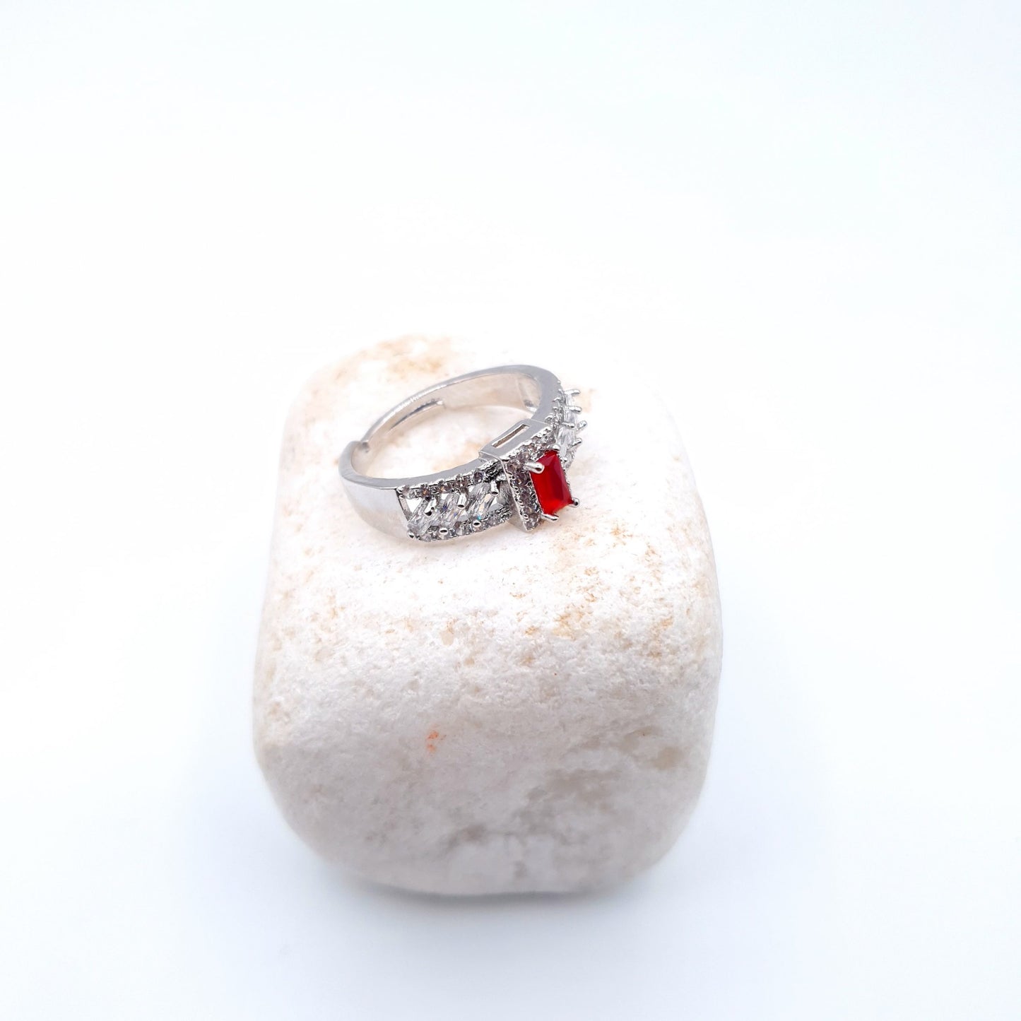 A breathtaking adjustable ring that embraces your finger beautifully, adding a stunning, personalized touch to your style. "Adjustable" image 2