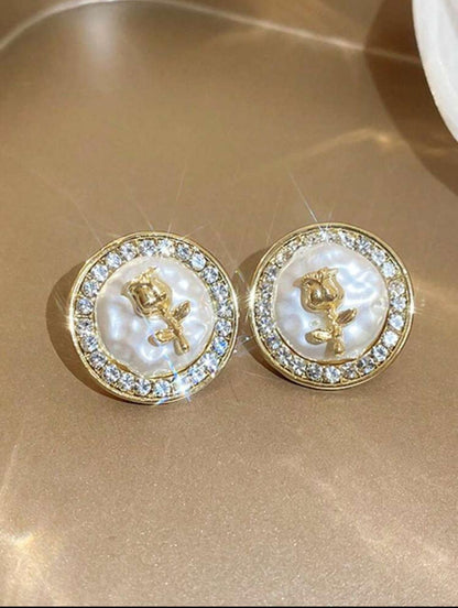 LUXURIOUS FLORAL ELEGANT AND VERSATILE STUD image 1