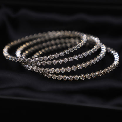 04 PIECES SILVER TRENDY image 0