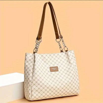 Elegant Fashion Printed PU Leather Tote Bag image 2