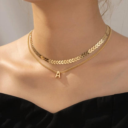 CHAIN & ALPHABET PENDENT image 2