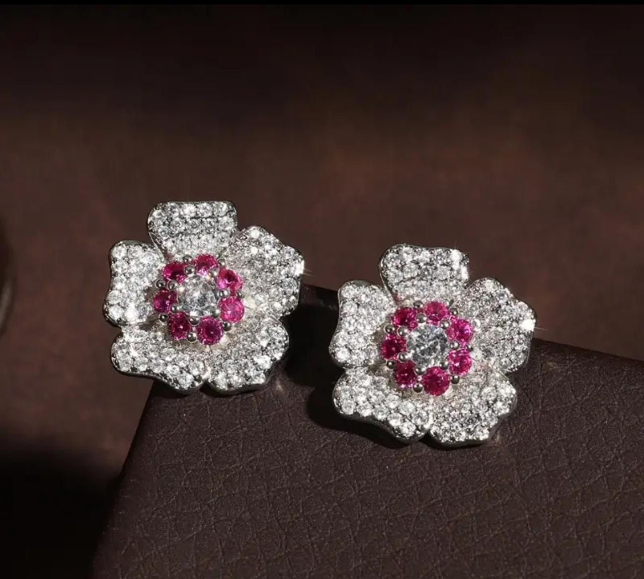 Pretty Flower Design Stud image 3