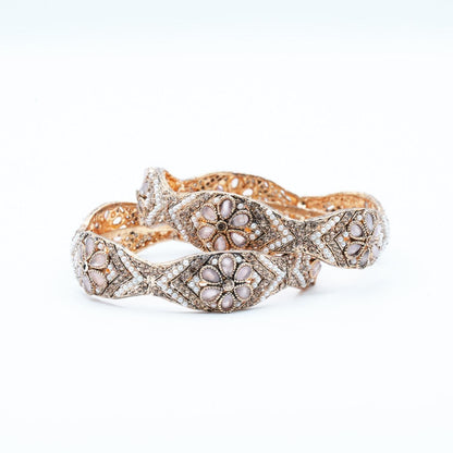 Vintage-inspired Kara adorned with intricate floral detailing, capturing timeless elegance and artisanal charm image 22
