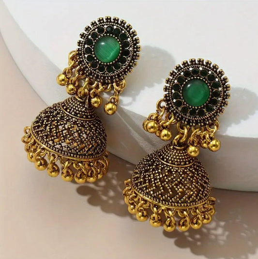 Bohemian Travel Ladies' Accessory With Small And Delicate Hollowed-out Earrings, Fashionable And Stylish, Featuring Tassels image 0