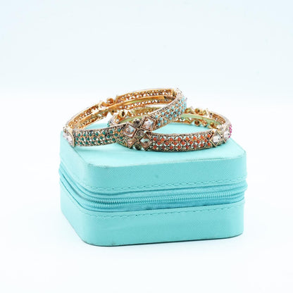 A vibrant multicolour kara that beautifully blends tradition with a splash of modern elegance image 6