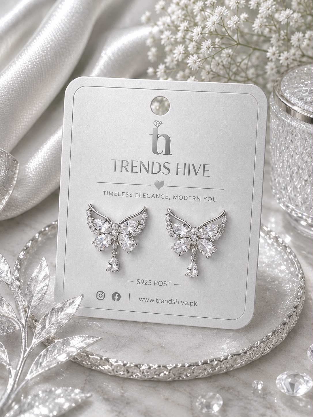 Butterfly Spark Stud