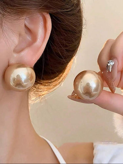 Big Pearl Stud Tops With High-End Elegant image 5