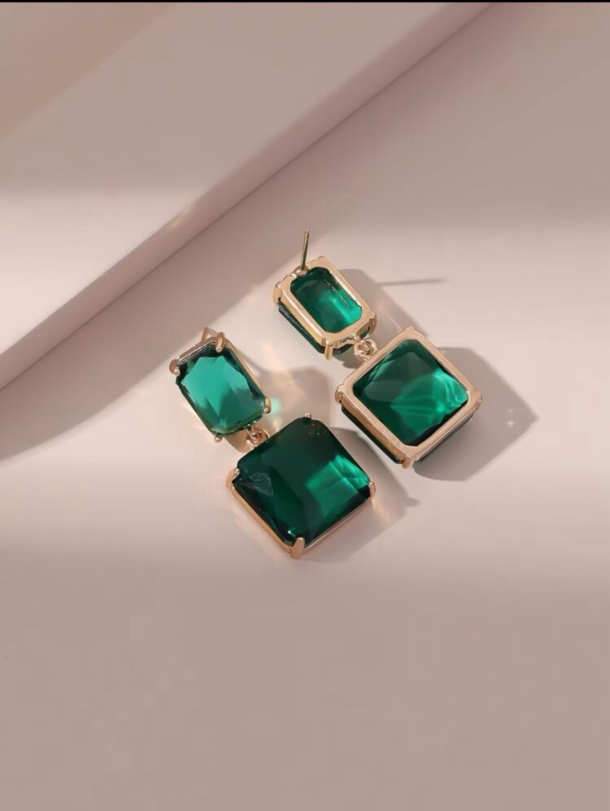 Gemstone Decor Drop Earrings image 3