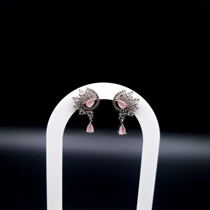 5 STONES SILVER T-PINK image 1