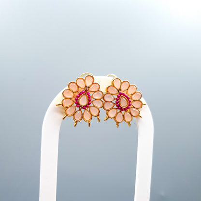 LIGHT PINK STONES STUD image 2