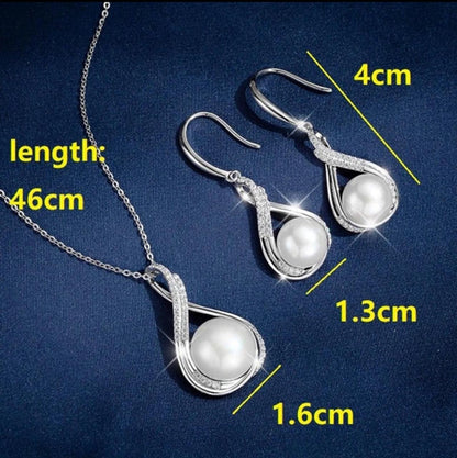 Faux Pearl Decor Neklace Set image 2