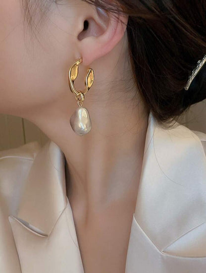 01 PAIR IRREGULAR PEARL DANGLE image 2