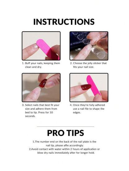 Cat Eye Press On Fake Nails image 3