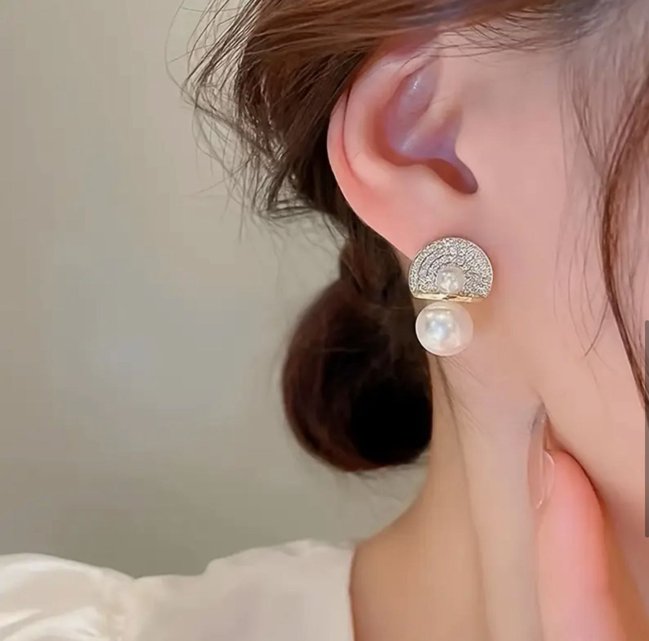 Elegant Simple Style Zinc Alloy Studs with 925 Sterling Silver Posts image 0