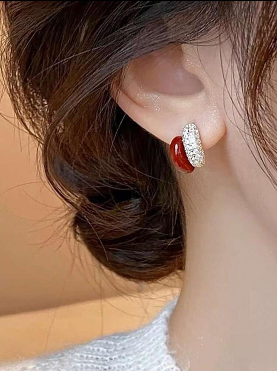 Delicate, Unique And Elegant French Style Luxury Studs image 3