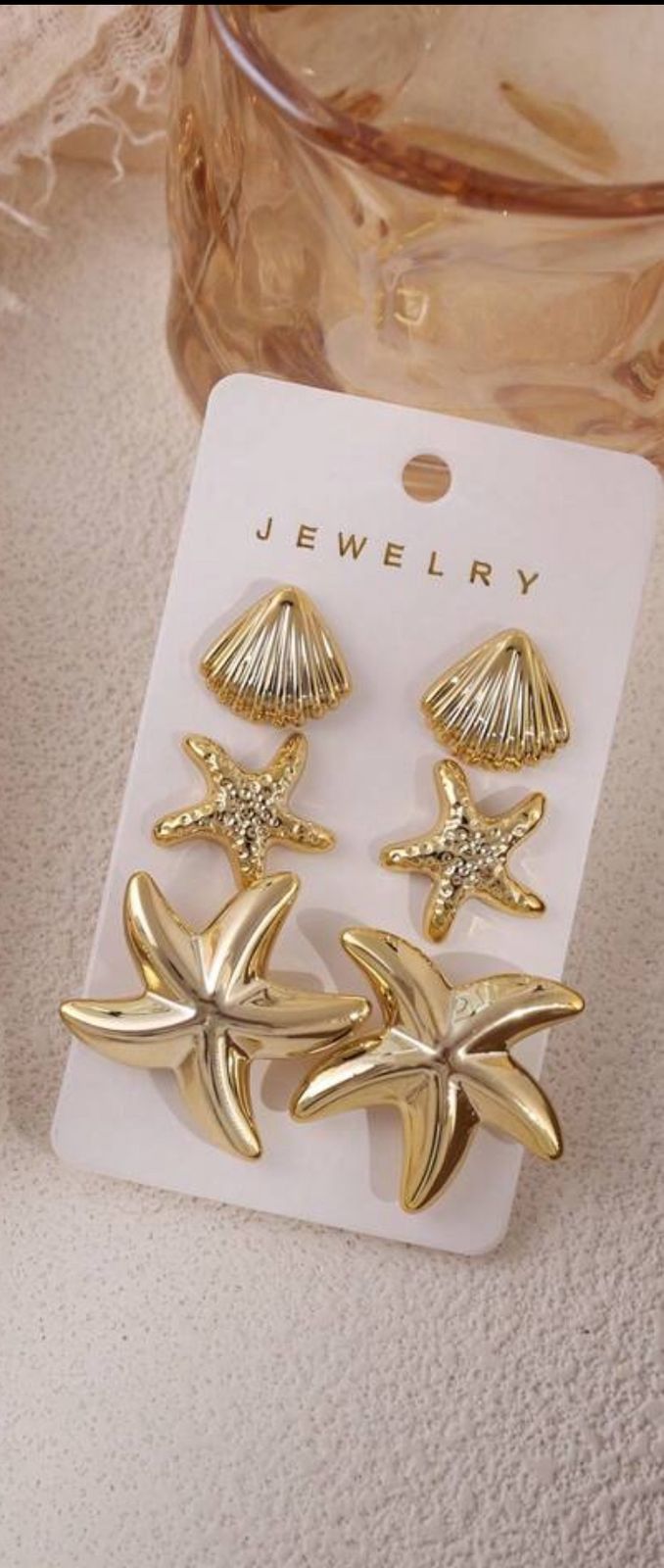 Fashionable Metal Feeling Summer Vacation Style Starfish, Seashell, Shell Earrings, Ladies Stylish Earrings For Daily Wear image 3