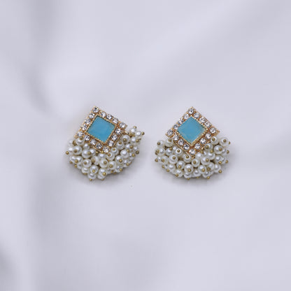 FEROZA PEARLED STUDS image 2
