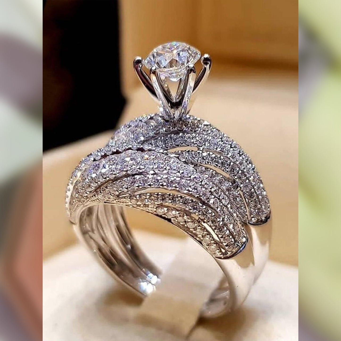 EUROPIAN STYLE SILVER RING image 0