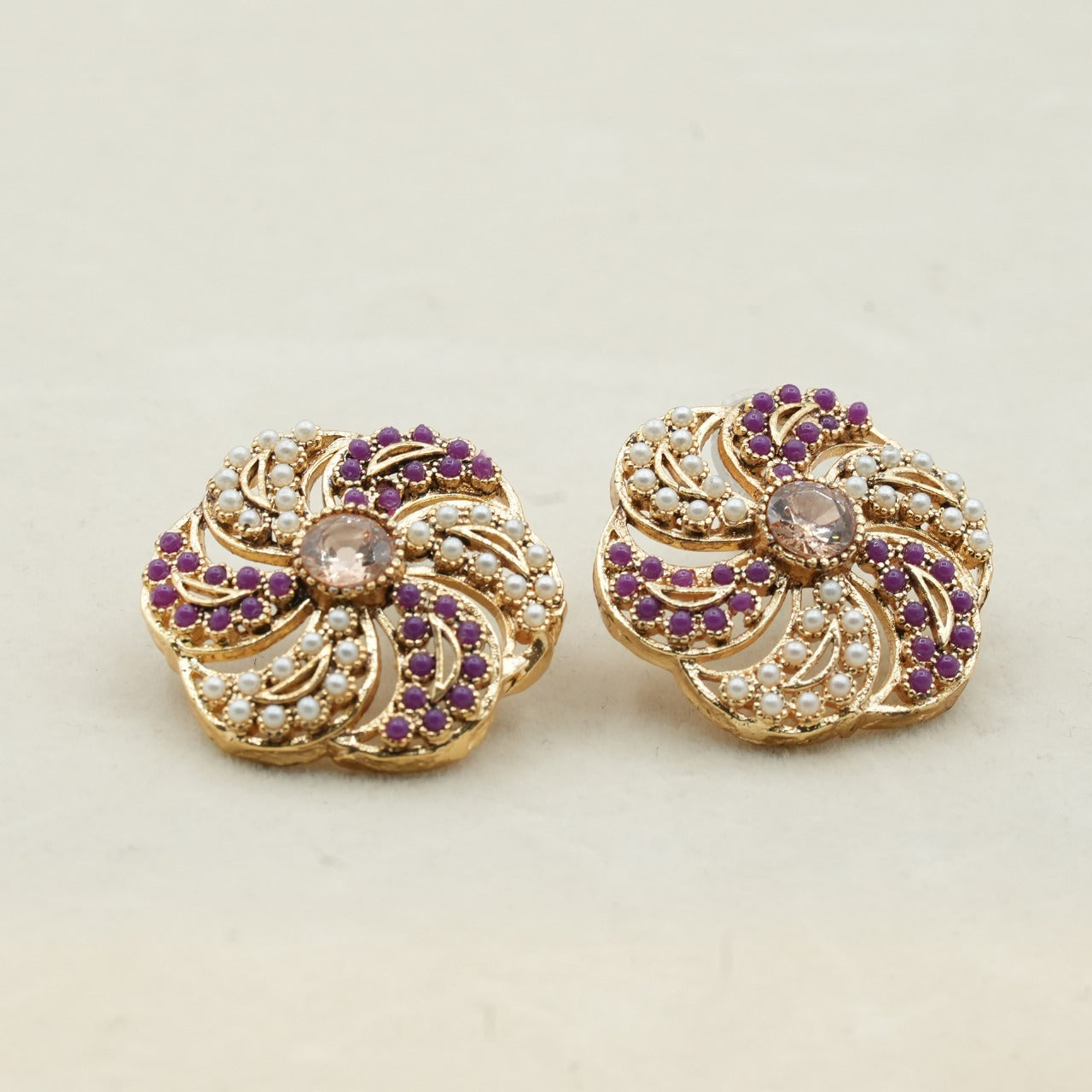 Likely gold-plated metal with a detailed filigree design image 11