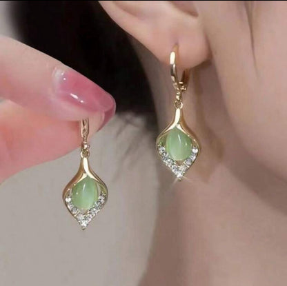 Luxury Angel's Eye Stone Earrings image 0