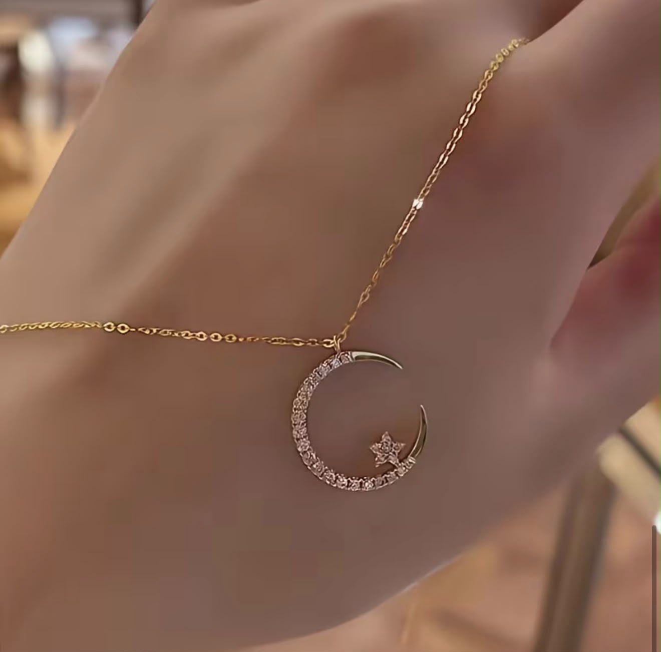 Celestial Crescent Necklace