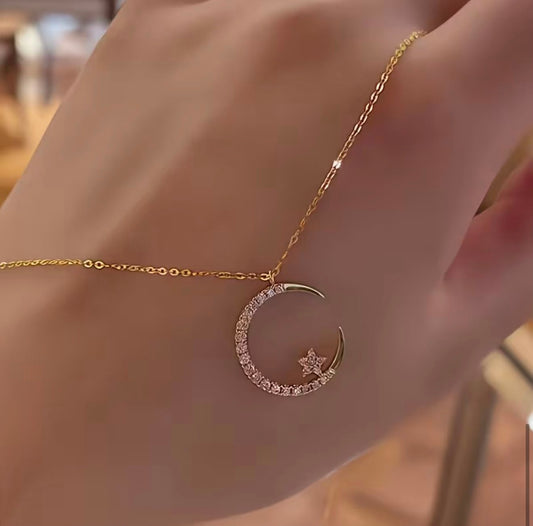 Celestial Crescent Necklace