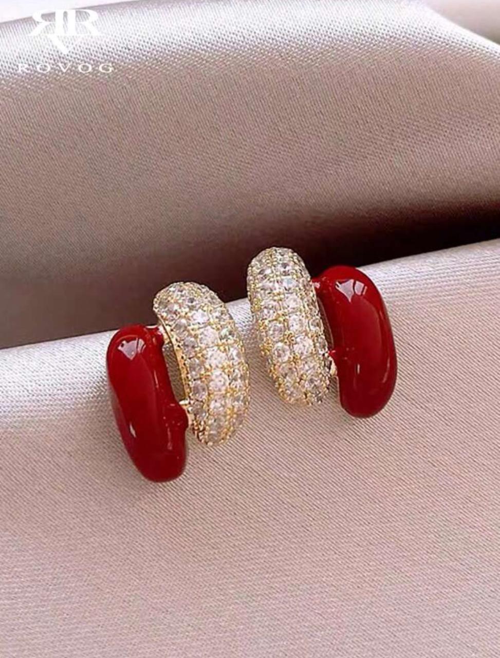 Delicate, Unique And Elegant French Style Luxury Studs image 1