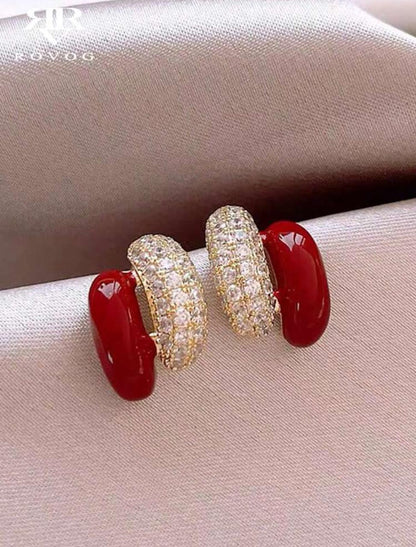 Delicate, Unique And Elegant French Style Luxury Studs image 1
