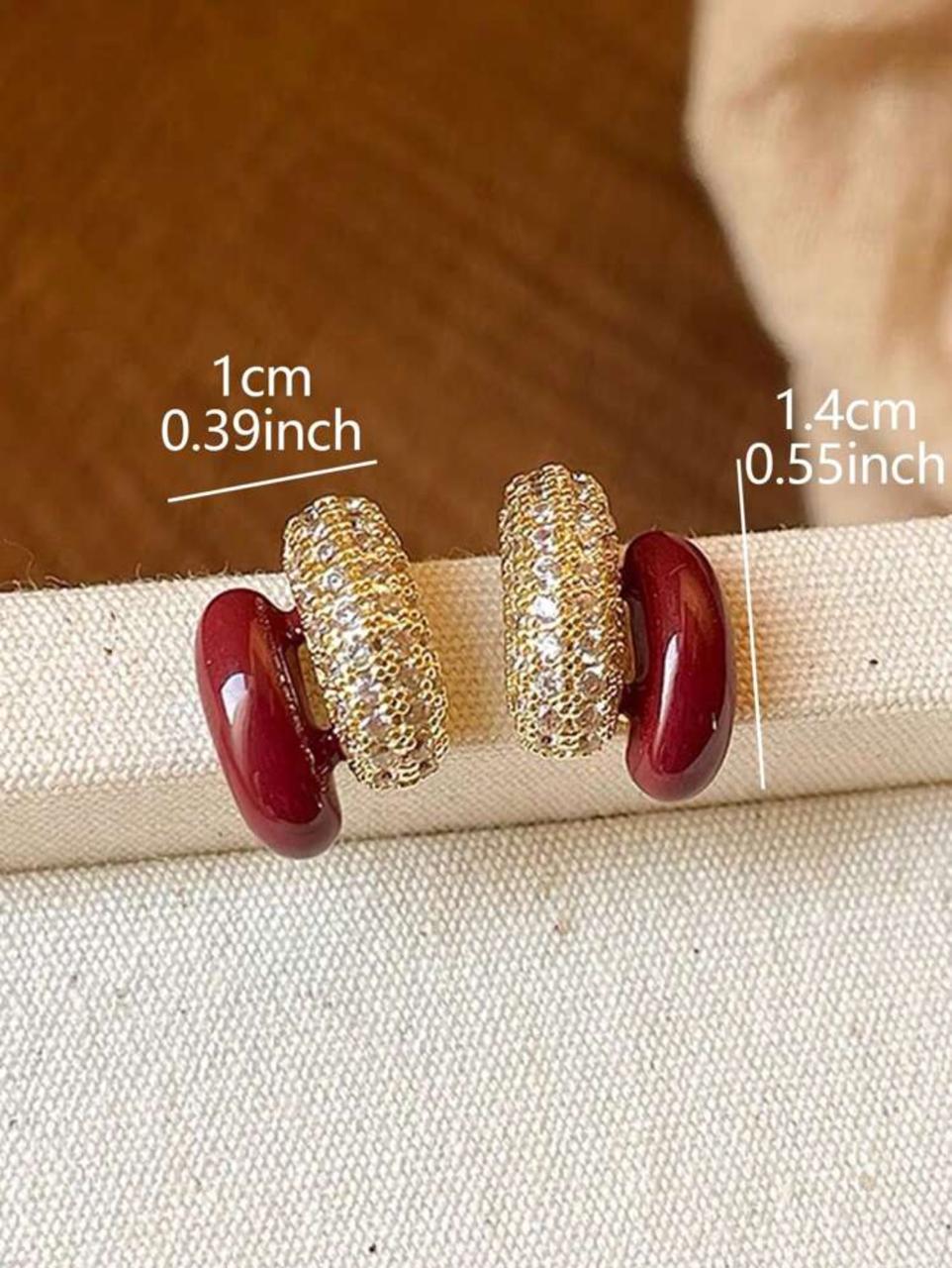 Delicate, Unique And Elegant French Style Luxury Studs image 5