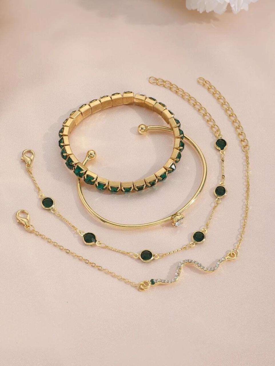 FASHIONABLE NEW STYLE 04 PIECES BRACELET SET image 4