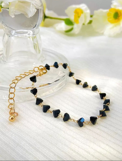 Korean Fashion Asymmetrical Beaded Bracelet image 1