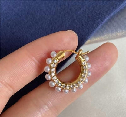 PEARL EAR HOOPS image 2