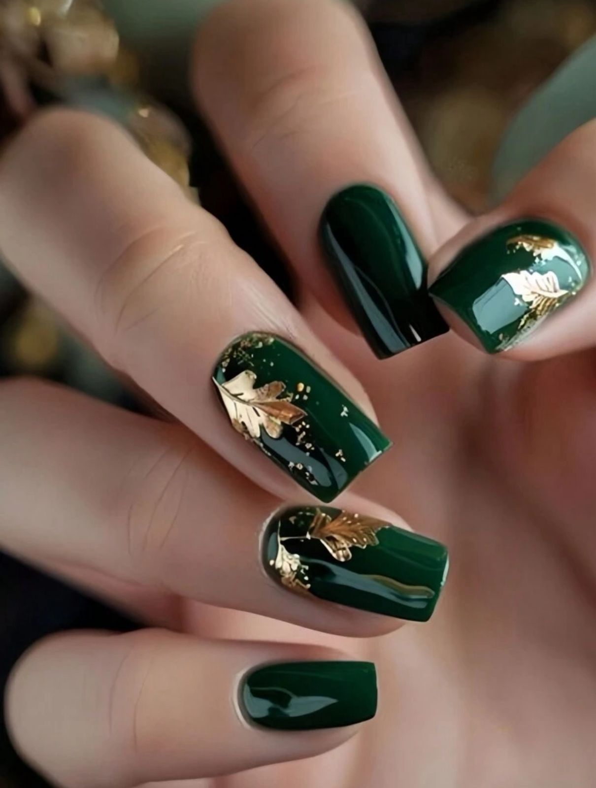 24pcs Medium Square Shape Press On Nails image 1