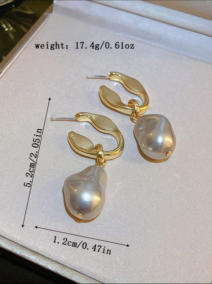 01 PAIR IRREGULAR PEARL DANGLE image 4