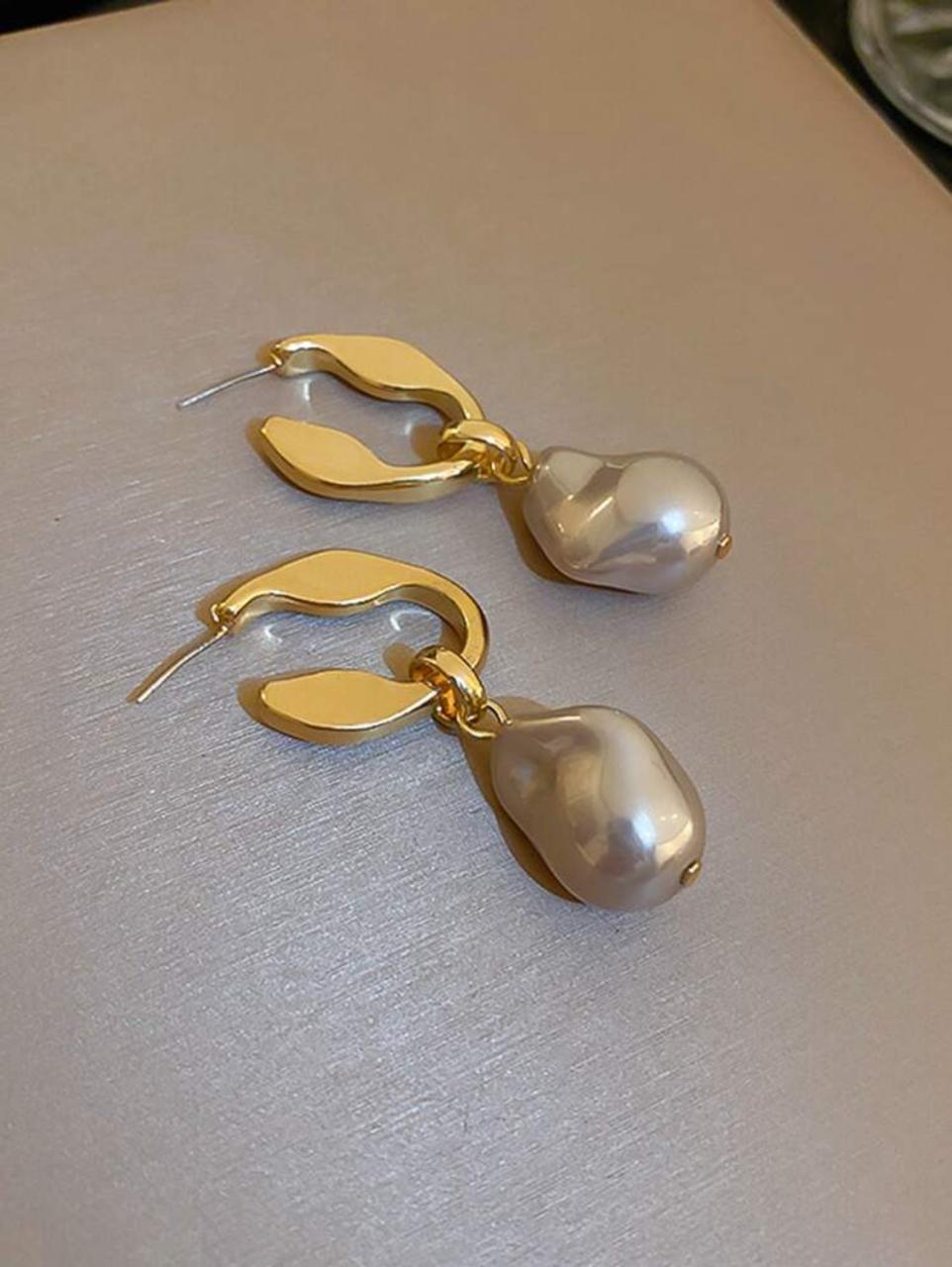 01 PAIR IRREGULAR PEARL DANGLE image 3
