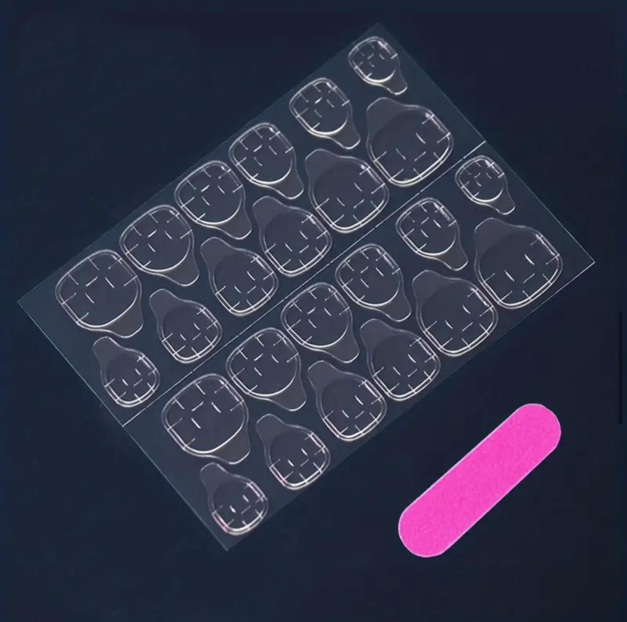 Short Ballet Mixed Color & Glossy Finish Press-On Nails image 3