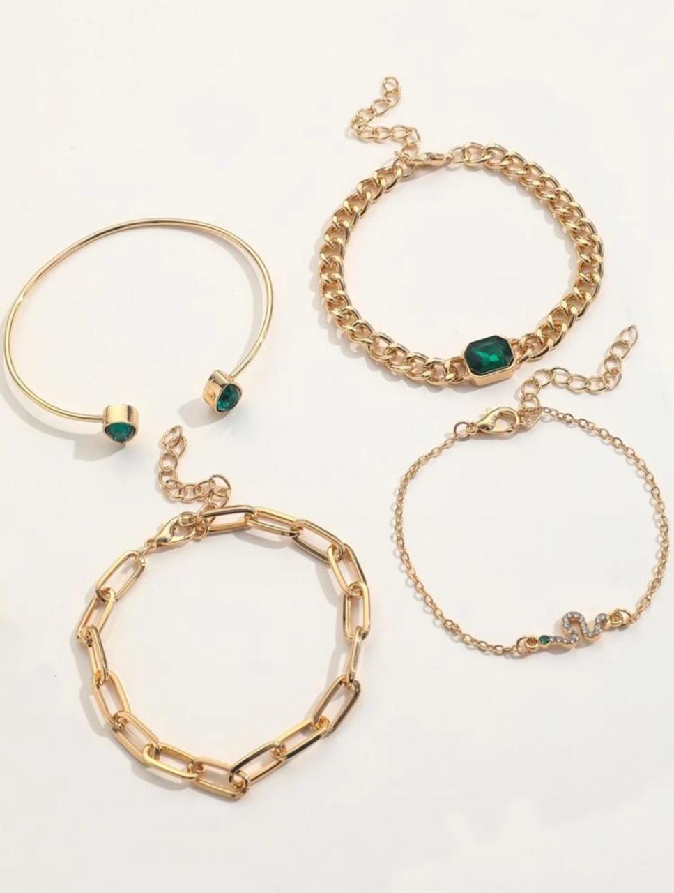 SNAKE DÉCOR 04 PIECES BRACELET SET image 2