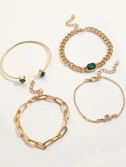SNAKE DÉCOR 04 PIECES BRACELET SET image 2