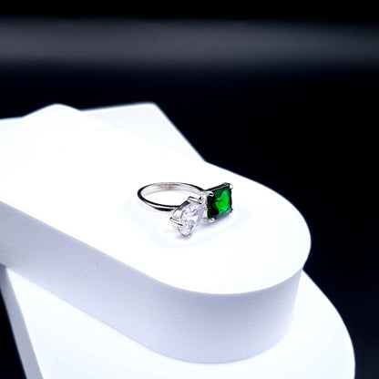 PEAR & RECTANGLE RING (Adjustable) image 6